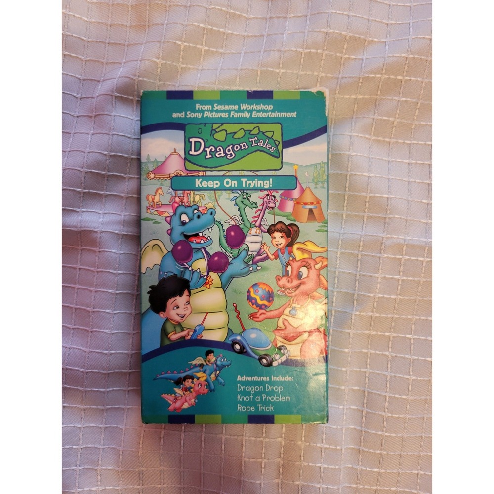 Dragon Tales Keep On Trying VHS Sesame‎ Workshop Sony Pictures Family Adventures